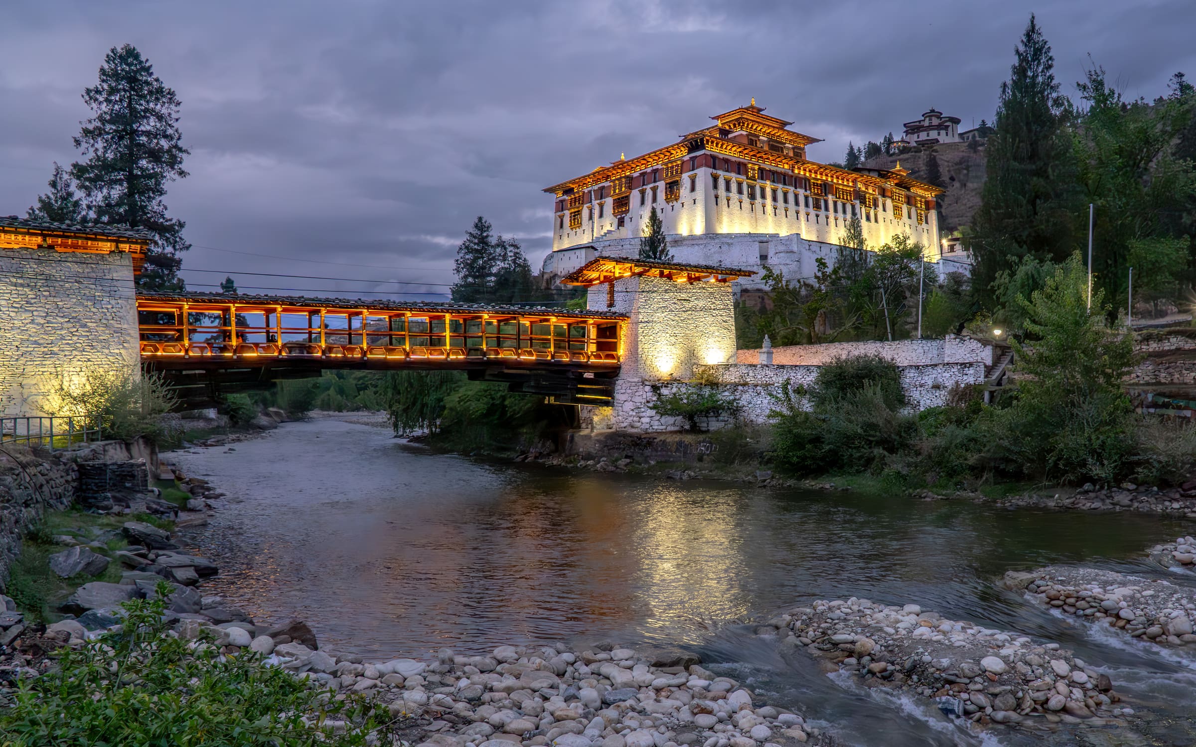 Bhutanese dzong, monastery, or cultural scene